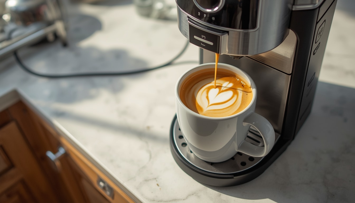 Automatic milk frother & temperature control mug with hot latte foam