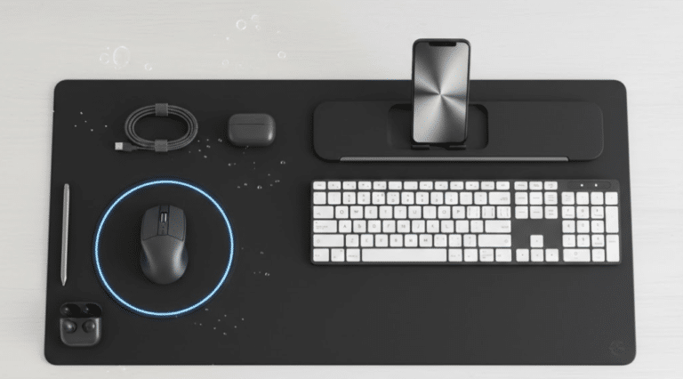 Best wireless charging mouse pad with Bluetooth keyboard combo 2026 for clutter-free desk setup
