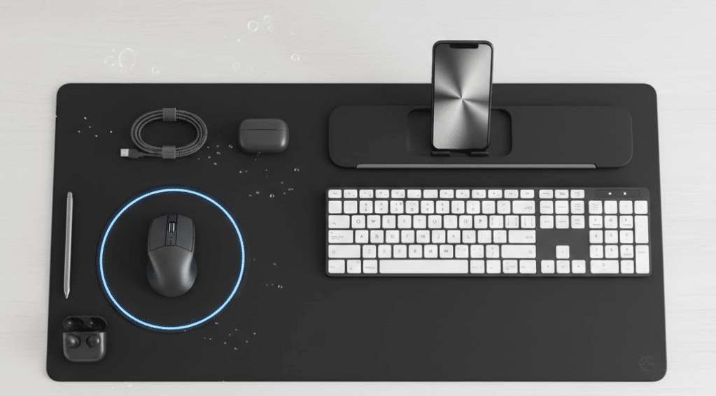 Best wireless charging mouse pad with Bluetooth keyboard combo 2026 for clutter-free desk setup